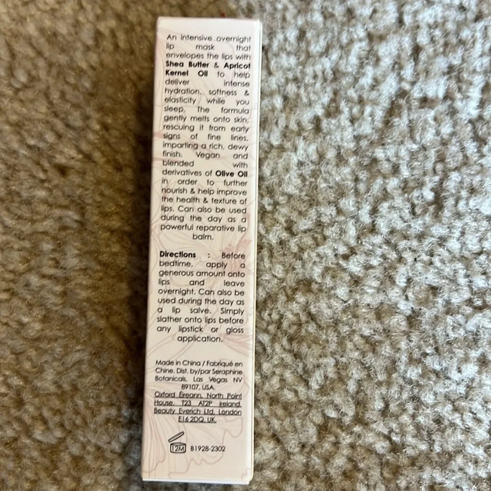 Saraphine botanicals Fruit Butter Lip Mask